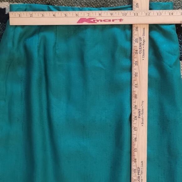 Adrianna Papell Vintage 100% Silk Two-Piece Jewel Tones Jacket & Skirt Set 8 - Picture 11 of 15